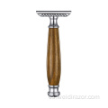 Mejor mango de madera Safety Razor Many Razor Blade Razor Doble Edge